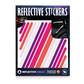 Reflective Berlin reflecterende stickers medium - universal paars