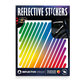 Reflective Berlin reflecterende stickers medium - universal regenboog