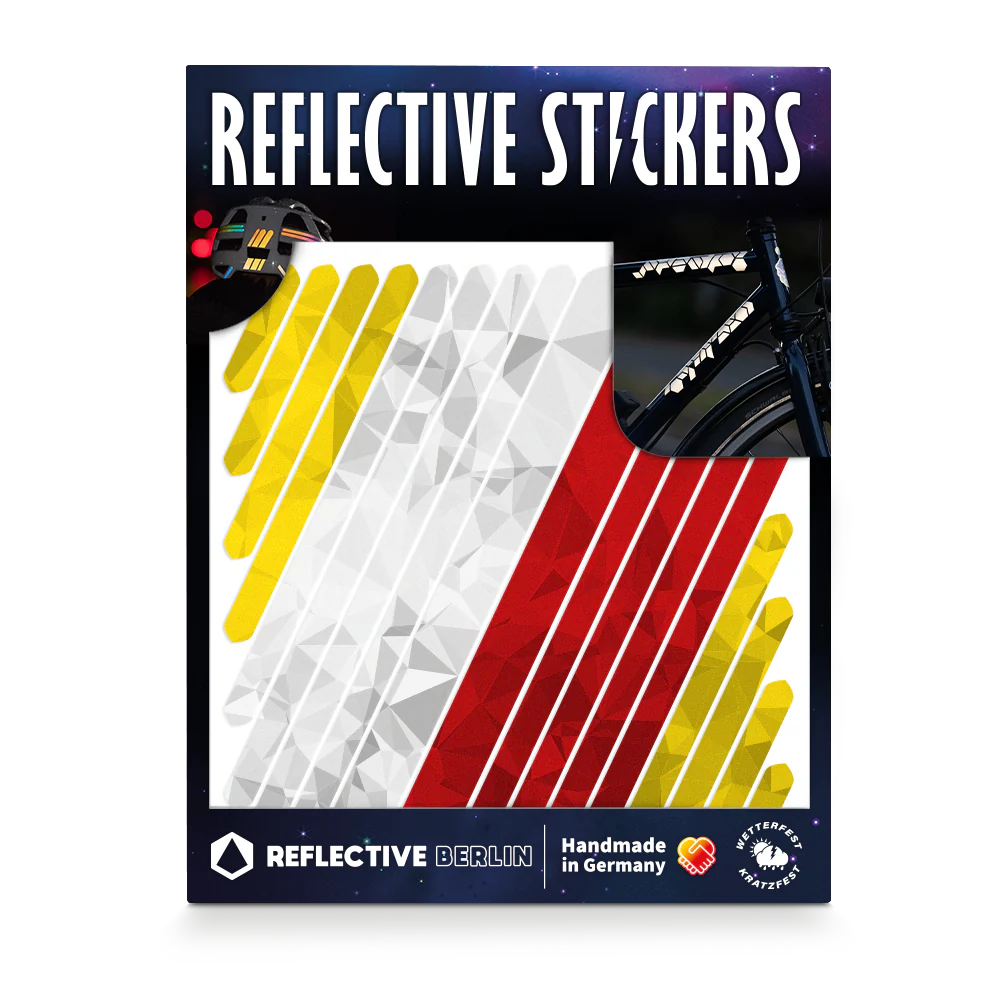 Reflective Berlin reflecterende stickers medium - universal color mix