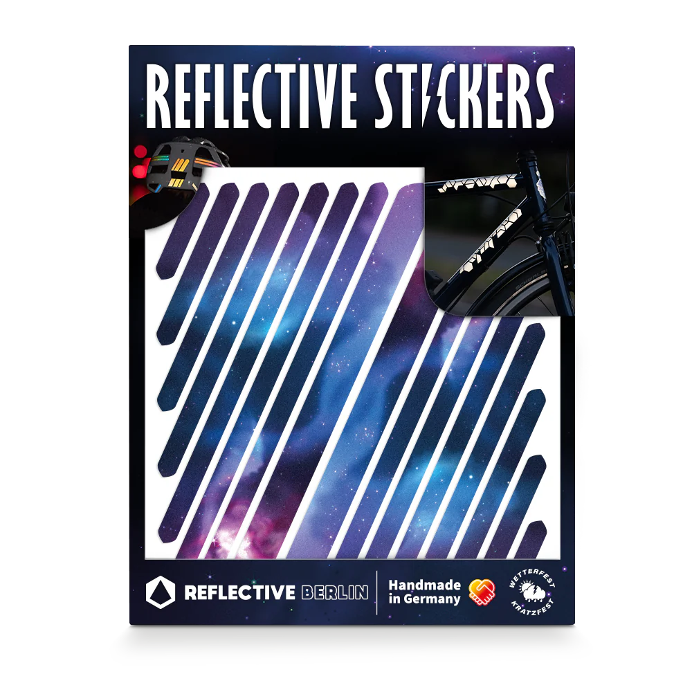 Reflective Berlin reflecterende stickers medium - universal space