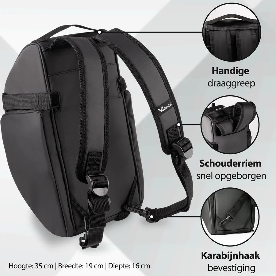 VALKENTAL TRUNKBAG achterzijde als rugzak