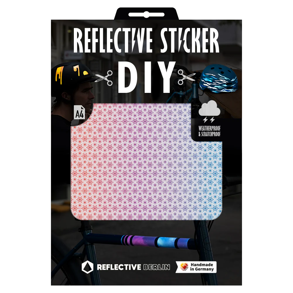REFLECTIVE BERLIN stickers large A4 - diy fietsstickers