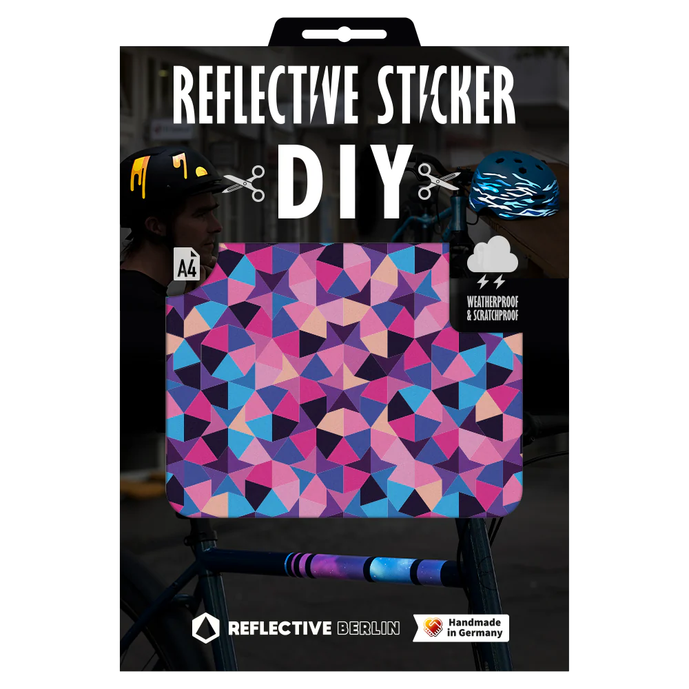 REFLECTIVE BERLIN stickers large A4 - diy fietsstickers