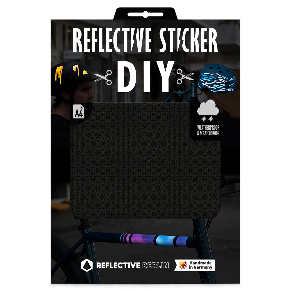 REFLECTIVE BERLIN stickers large A4 - diy fietsstickers