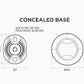 QUAD LOCK 360 concealed small - vlakke montagevoet