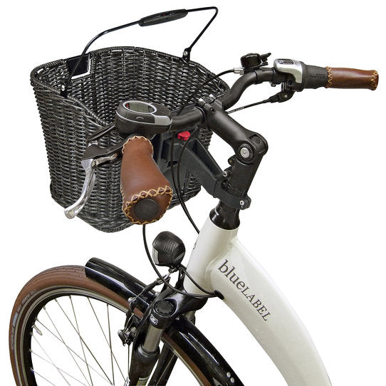 KLICKFIX Adapter Sockel - gemonteerd met een fietsmand 
