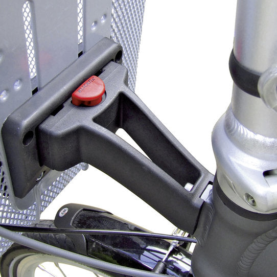 KLICKfix Balhoofd Adapter 1-1/8 - gemonteerd met fietsmand
