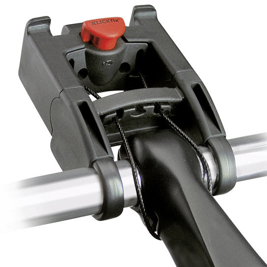 KLICKfix Stuuradapter Verlengstuk 43mm - gemonteerd op stuur