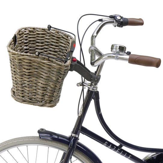 KLICKfix cc-101 Stuuradapter voor Stuurpen - gemonteerd op fiets met mand