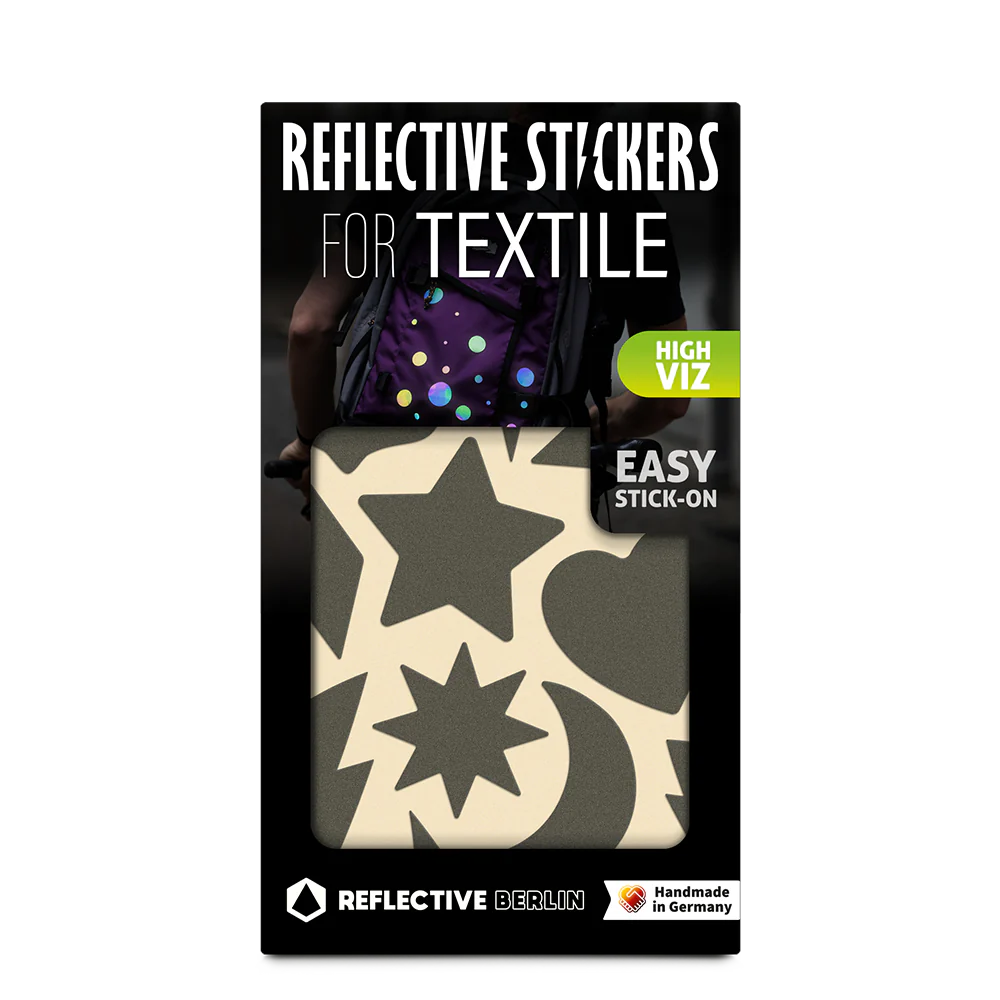  REFLECTIVE BERLIN textielstickers - shine grijs