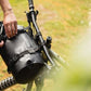 AEROE Heavy Duty Dry Bag 12L zwart waterdichte bikepacking drybag - op de stuur cradle