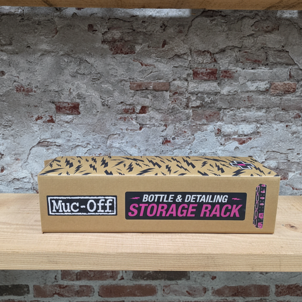 Muc-Off Bottle & Detailing Storage Rack  - verpakking in de winkel