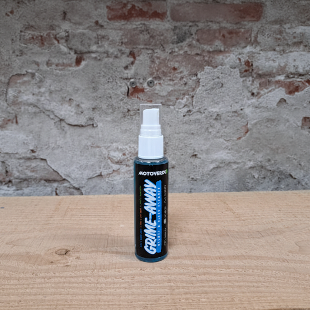 MOTOVERDE Grime Away vizier- en helmreiniger 75 ml sprayfles IN DE WINKEL