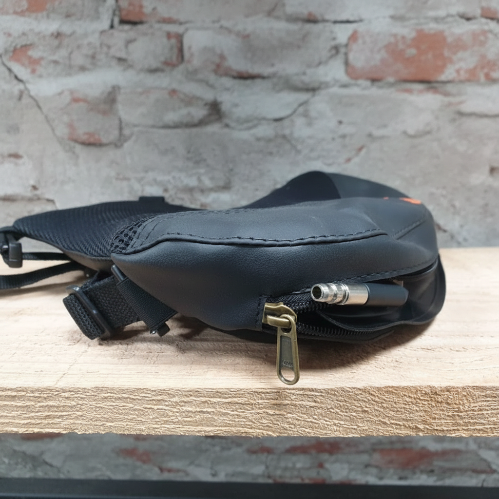 GRANDPITSTOP Air Comfy Seat Basic Sport – zijaanzicht met rits en luchtventiel