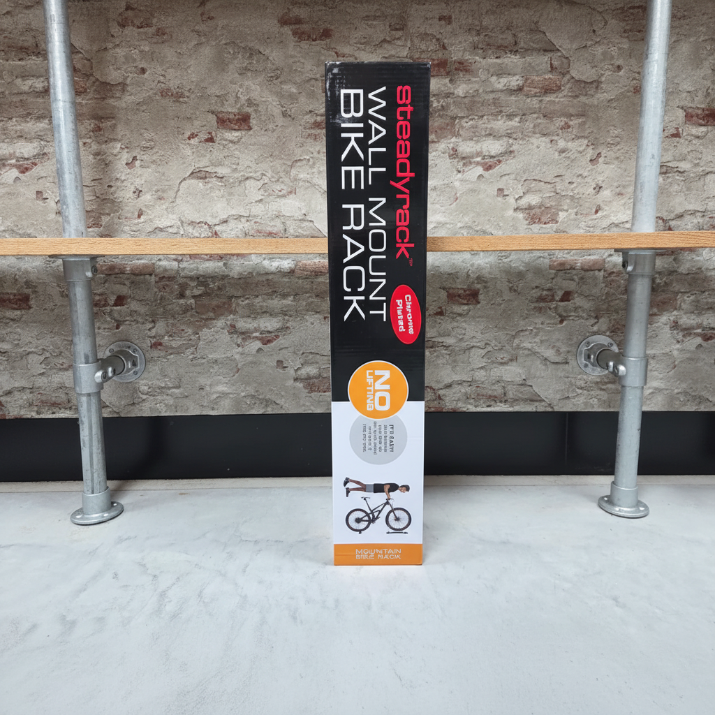 Steadyrack Classic MTB wandrek voor mountainbike - zwenkbaar fietsophangsysteem met opvouwbare armen voor ruimtebesparende opslag