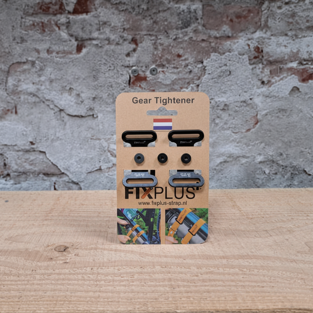FIXPLUS Gear Tightener aluminium set met M4-boutjes voor bikepacking fietsframe bevestiging