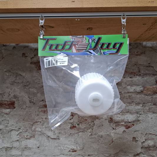 Tuff Jug G2 Standaard Dop met Plug in verpakking – witte plastic schroef dop voor G2 jerrycan in de winkel
