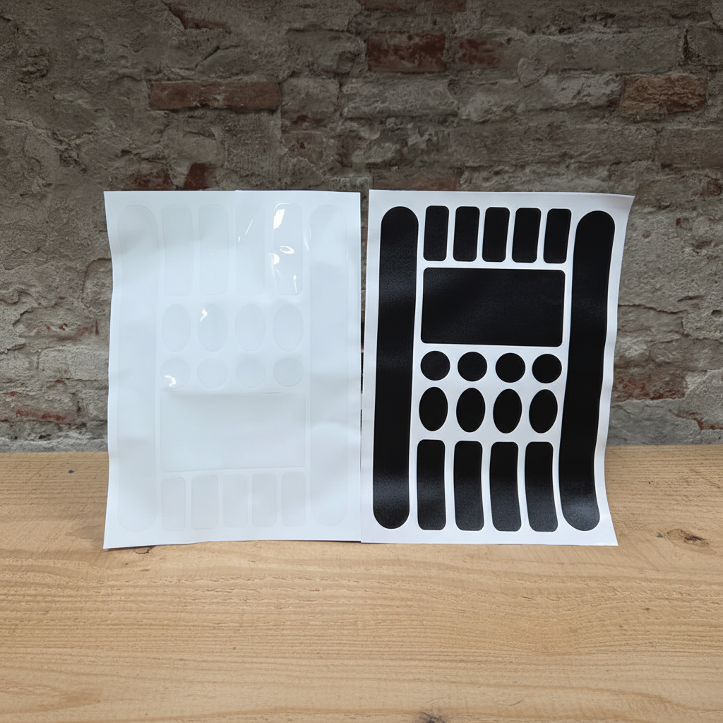 VALKENTAL B1 BESCHERMING  - 20 transparante lakbescherming stickers in 6 maten voor fiets en e-bike