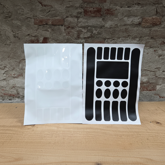 VALKENTAL B1 BESCHERMING  - 20 transparante lakbescherming stickers in 6 maten voor fiets en e-bike