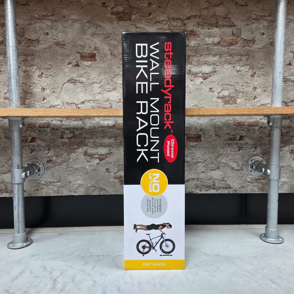 Steadyrack Classic Fat wandrek voor fietsen met brede banden - zwenkbaar fietsophangsysteem voor banden 2.8-4.5 inch