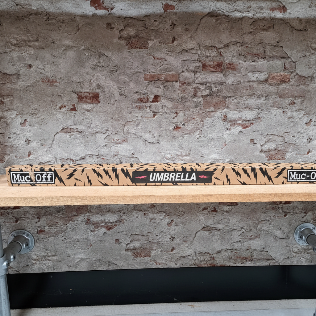 Muc-Off Bolt Paraplu 130cm in verpakking