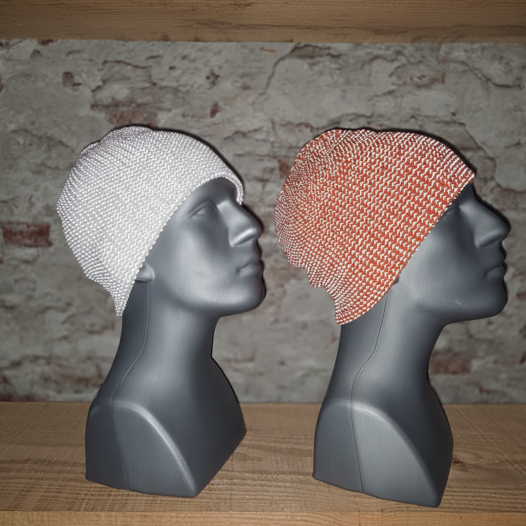 VALKENTAL REFLECTERENDE BEANIE - demonstratie van reflecterend materiaal in het donker