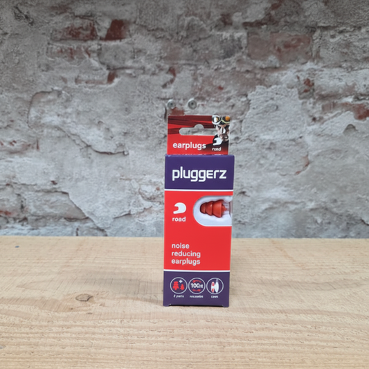 Pluggerz Road Uni-Fit oordoppen – gehoorbescherming tegen windgeruis voor motorrijders, 23 dB demping, herbruikbaar