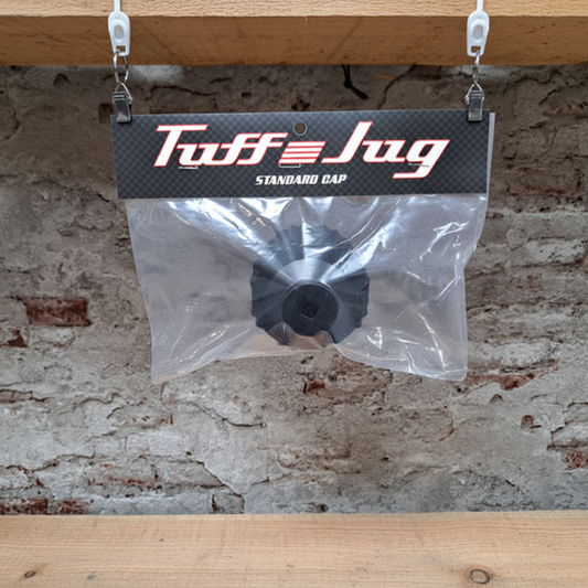 Tuff Jug G3 Standaard Dop met Plug in verpakking – zwarte plastic dop met NPT-schroefdraad hier in de winkel