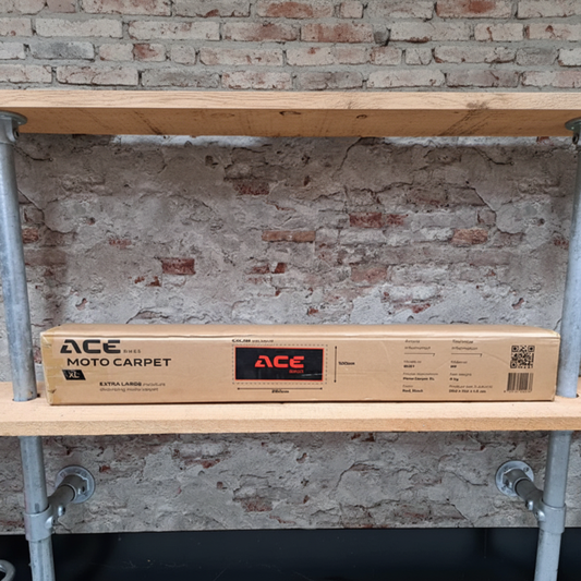 Acebikes Moto Carpet XL verpakking – extra grote garagevloermat 250x100 cm voor motorrijders