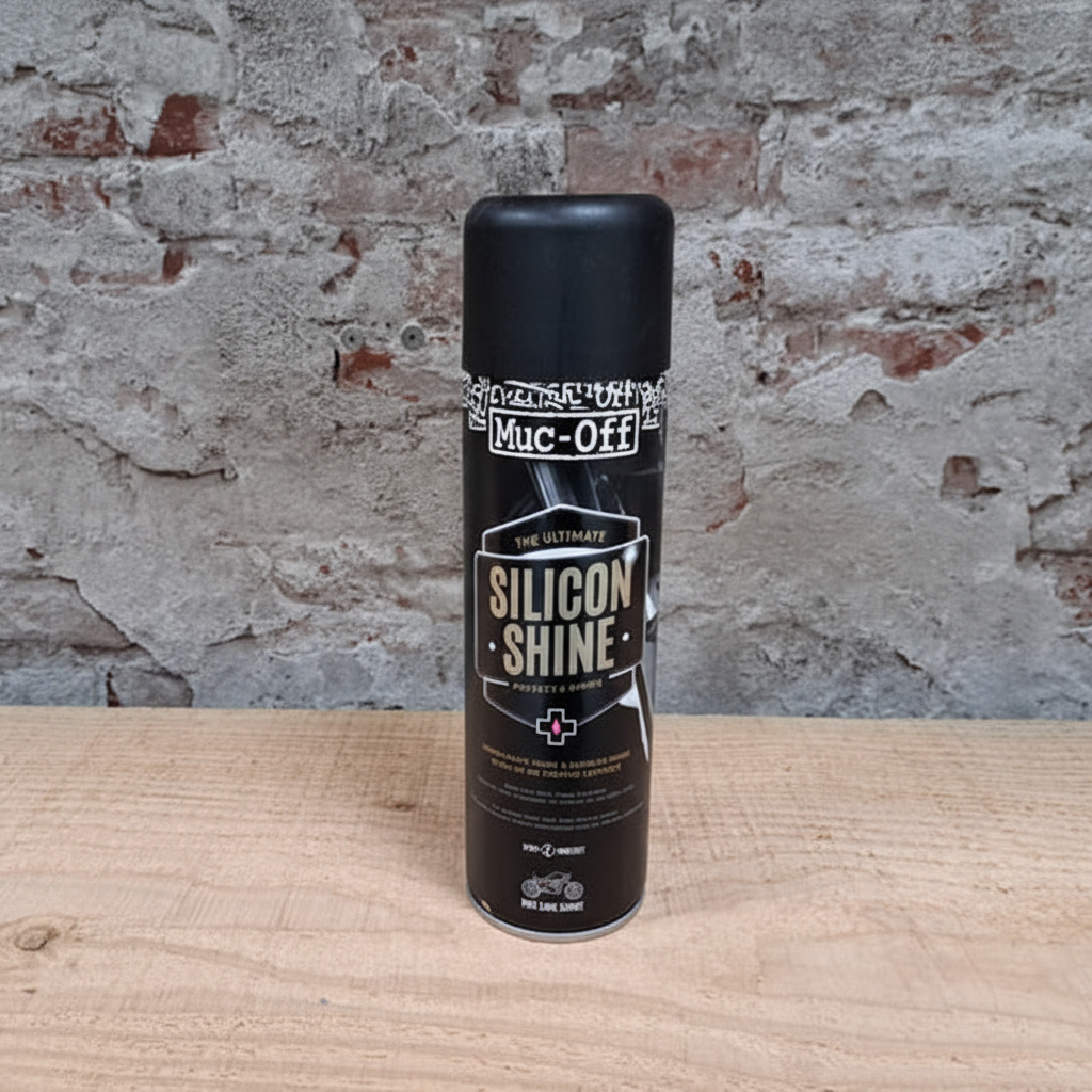 MUC-OFF Motorcycle Silicon Shine spuitbus – glans en bescherming voor kuip en plastic hier in de winkel