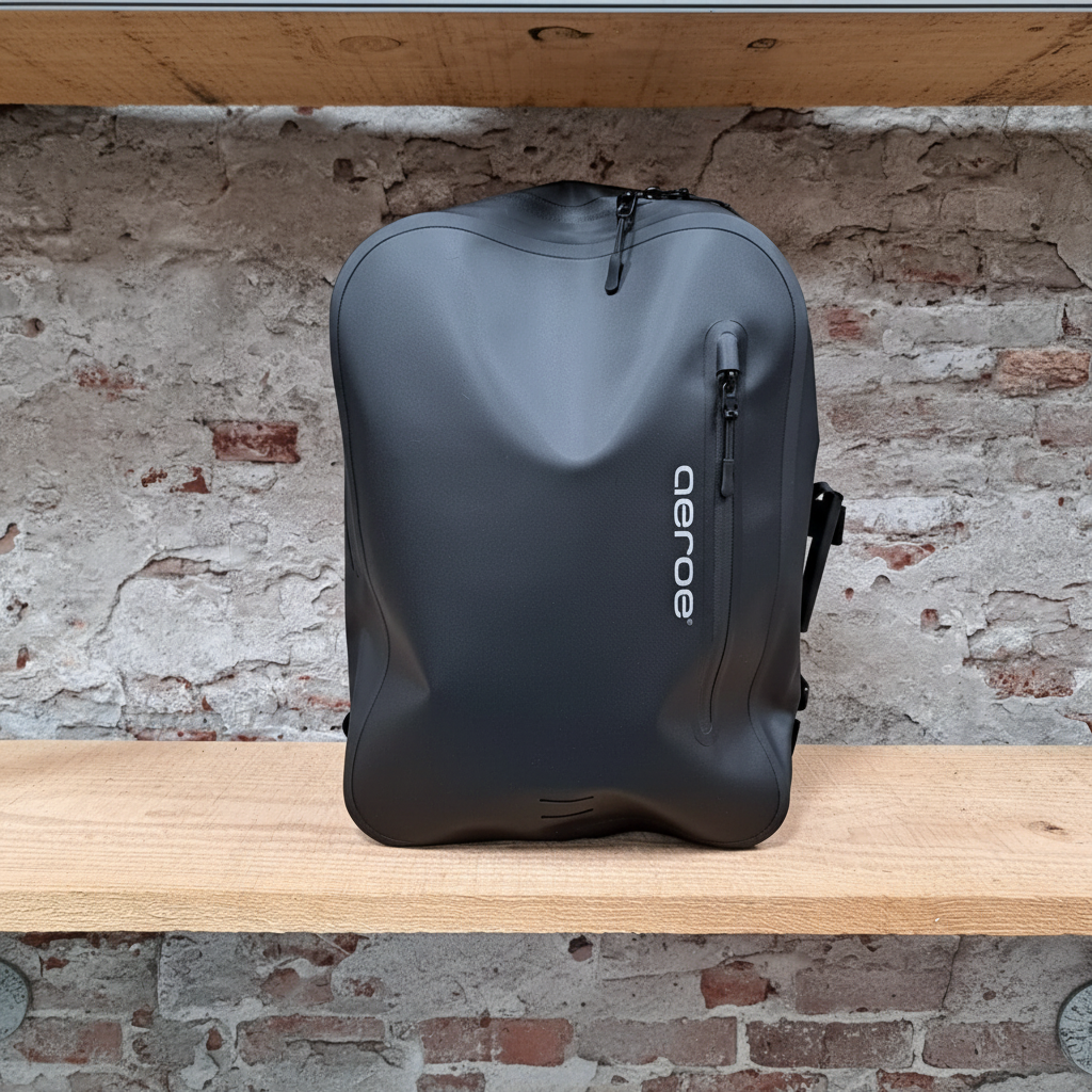 AEROE QuickLock Urban Pannier Bag Pro zwarte waterdichte fiets rugzak - in de winkel