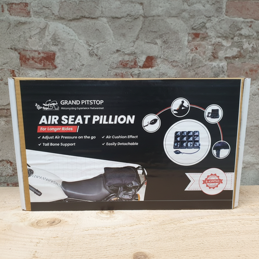 GRANDPITSTOP Air Seat Pillion – originele verpakking met kenmerken en 