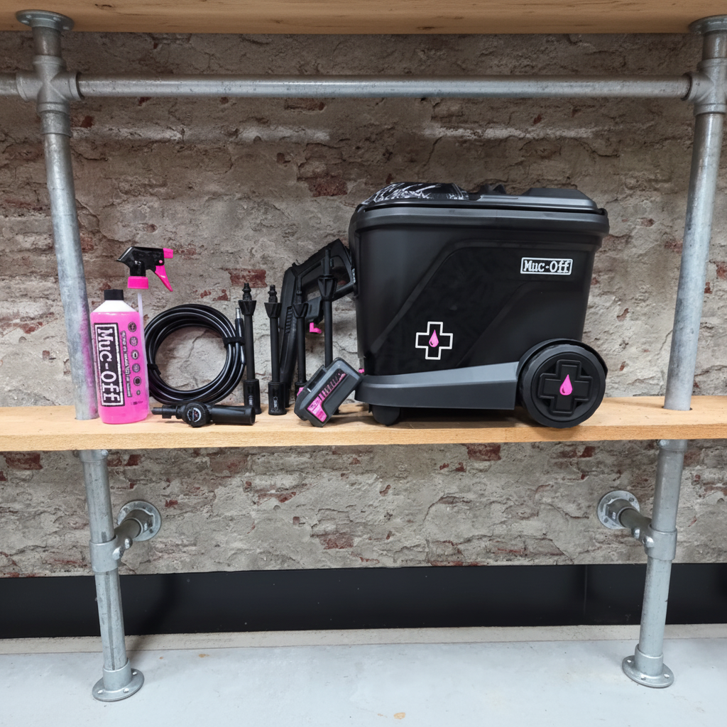 MUC-OFF Mobile Washing Bundle – draadloze hogedrukreiniger met accu, lansen en Nanotech reiniger hier in de winkel