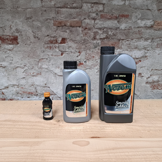 Nozem Oil formaten 20ml, 500ml en 1 liter - pittige party shot likeur
