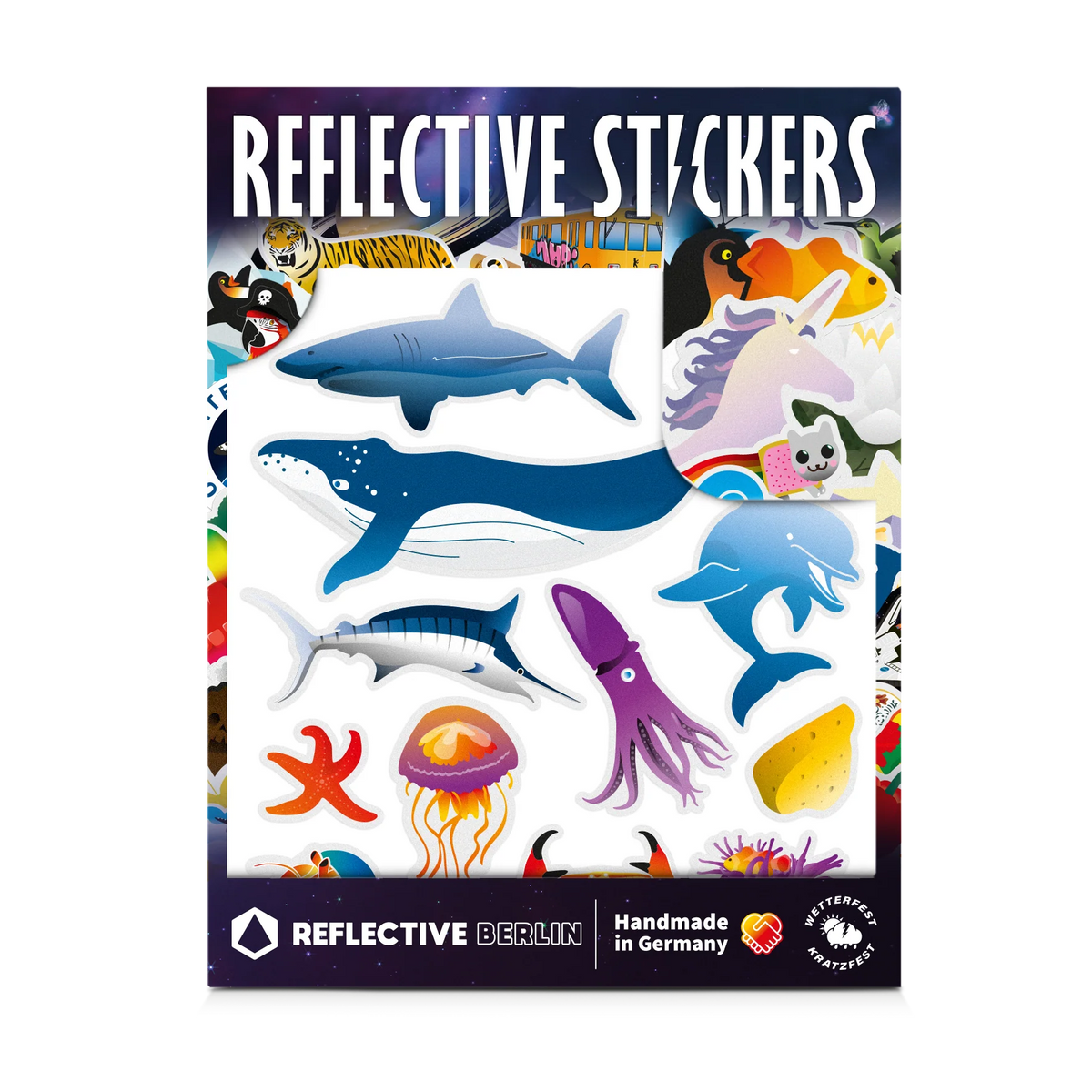 REFLECTIVE BERLIN kinderstickers medium - reflecterende fietsstickers