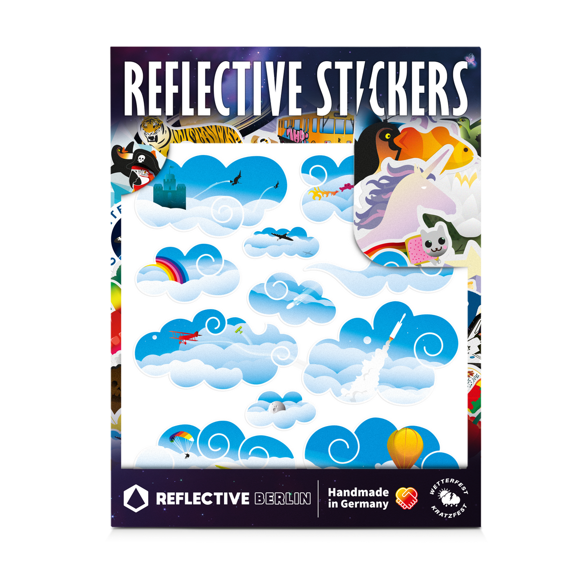 REFLECTIVE BERLIN kinderstickers medium - reflecterende fietsstickers