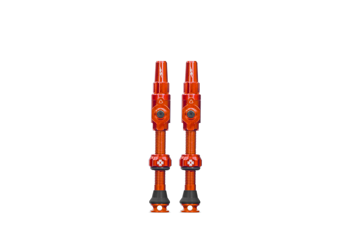 MUC-OFF tubeless ventiel - big bore lite oranje