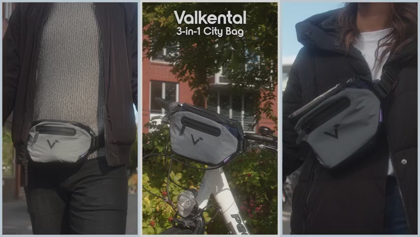 VALKENTAL 3IN1 CITY BAG demo draagwijzes video
