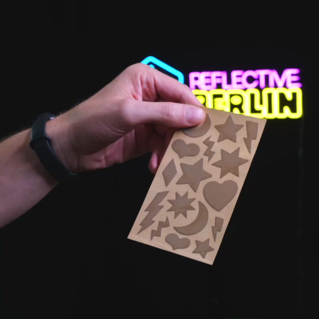  REFLECTIVE BERLIN textielstickers - demo video
