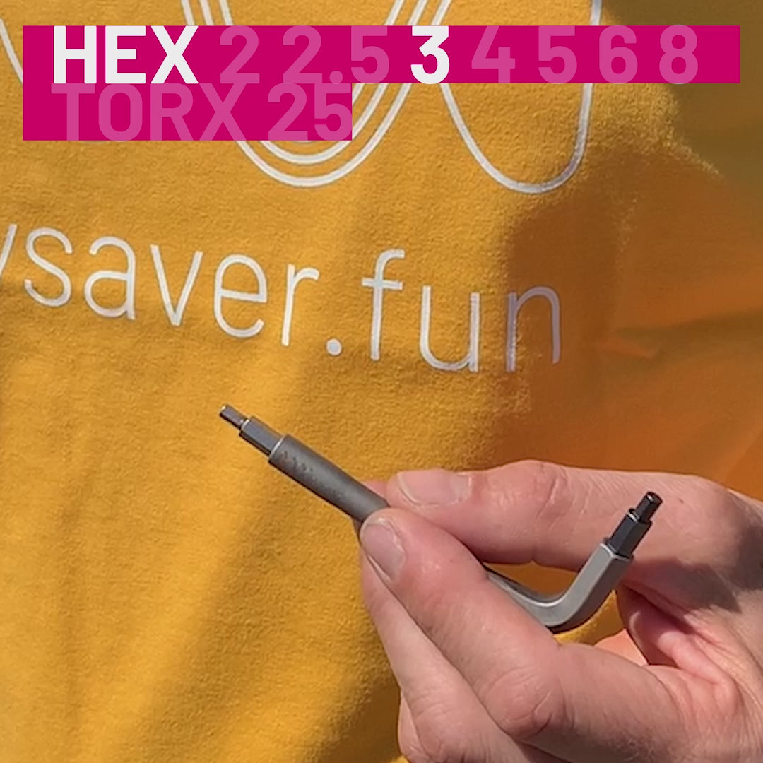 DAYSAVER Essential8 fiets multitool – video met uitleg