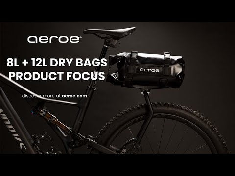 AEROE Heavy Duty Dry Bag 8L oranje waterdichte bikepacking drybag- demo video