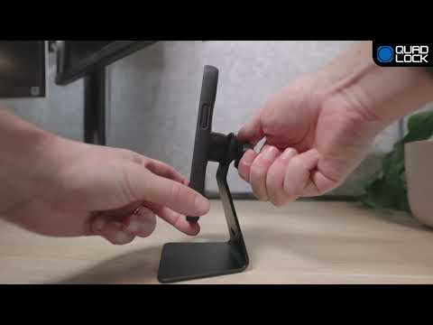 Quad Lock Desk Mount - demo video