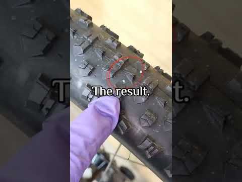 Video SUMART sealant repareert 6mm gat in fietsband real-time
