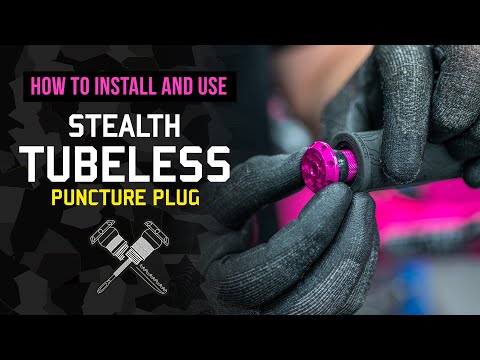 Muc-Off Stealth Tubeless Puncture Plug bar end tool  - demo video