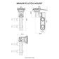 QUAD LOCK brake/clutch mount afmetingen