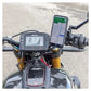 QUAD LOCK brake/clutch mount geplaatst naast navigatiesysteem