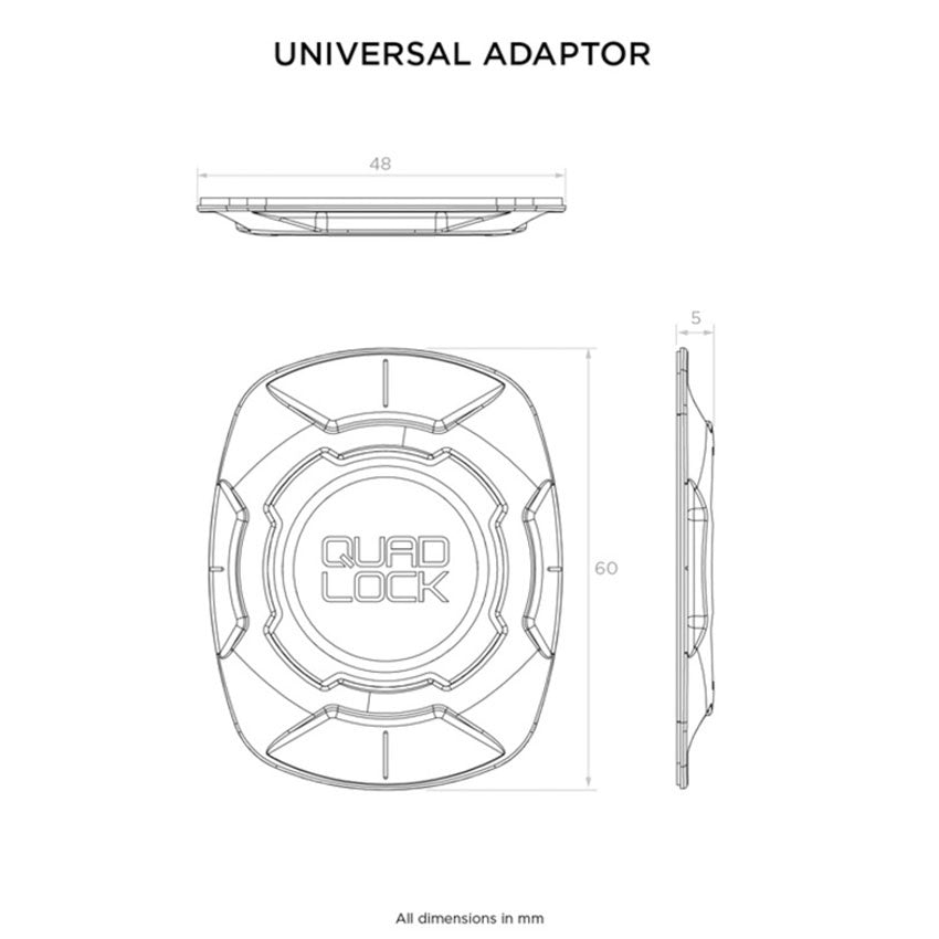 QUAD LOCK universal adaptor - plak adapter