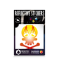 Reflective Berlin reflecterende stickers small voor kinderen skull vuur
