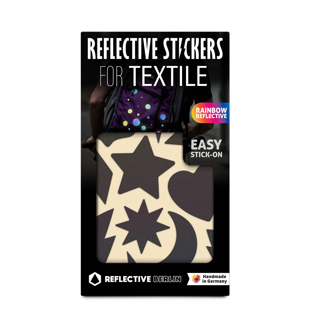 REFLECTIVE BERLIN textielstickers - shine rainbow