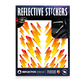 Reflective Berlin reflecterende stickers medium - lightning fire